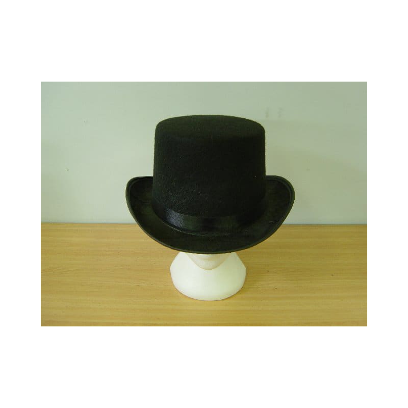 Top Hat Black Feltex 13cm Tall