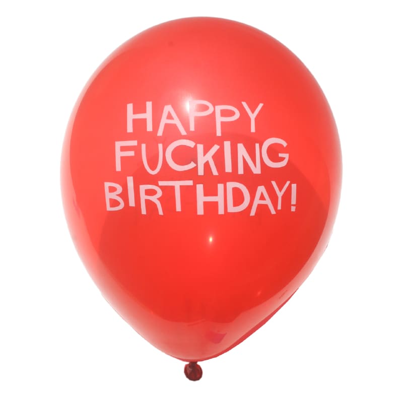 Balloons 30cm 2 Sided Fing Birthday Pk8