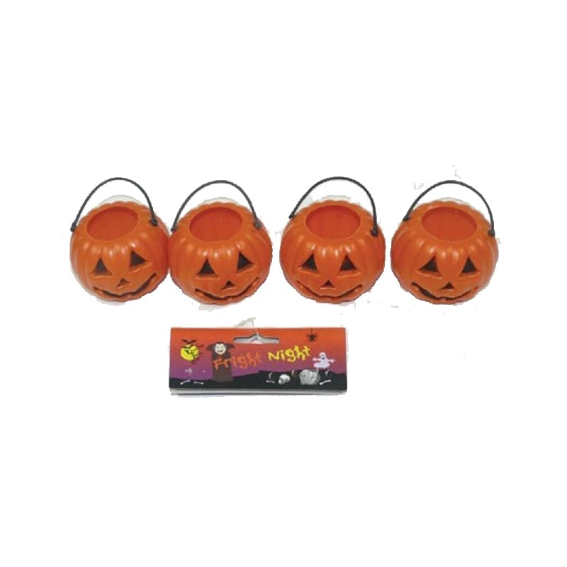 Treat Basket Pumpkin Pails Pk4