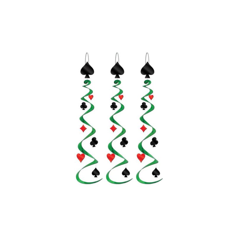 Hanging Swirls Casino Card Suits Pk3 DNR