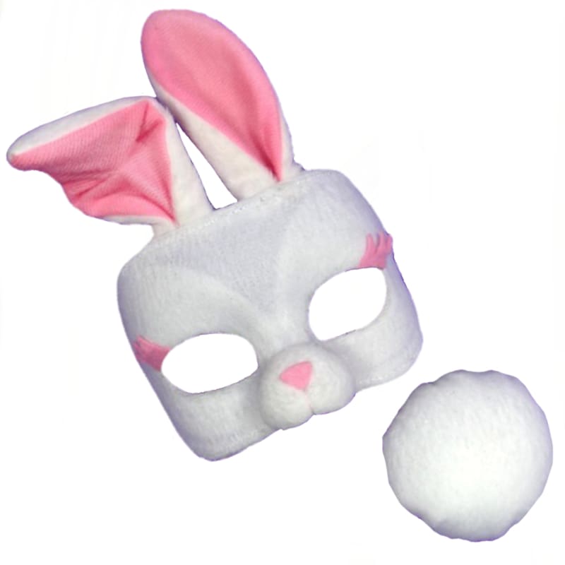 Mask And Tail Rabbit White