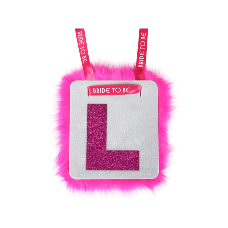 Hens Night L Plate with Ribbon NLA