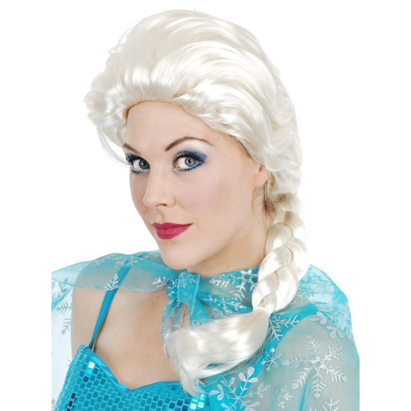 Wig Elsa Plait White