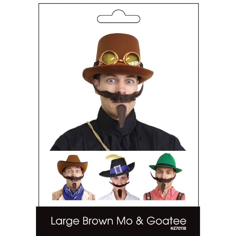 Moustache and Goatee Brown