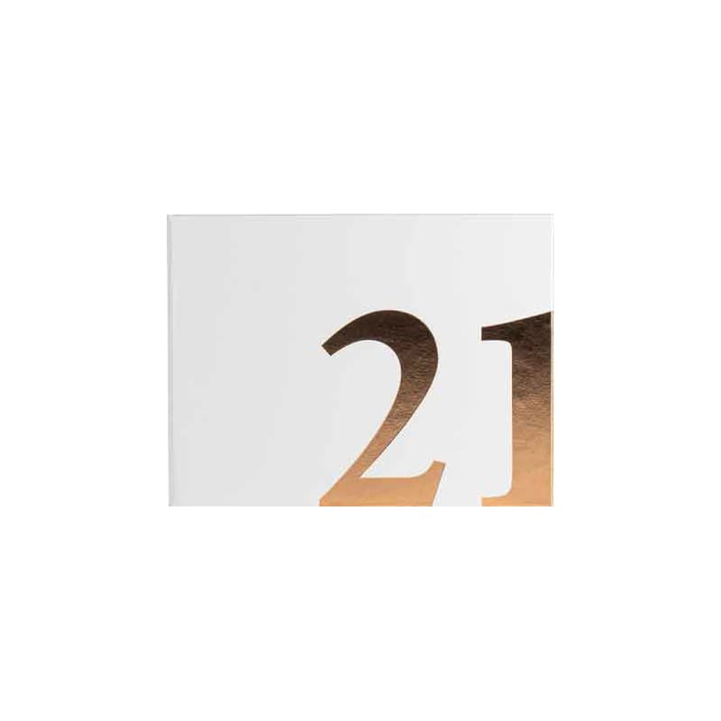 Guest Book 21 White Rose Gold Print