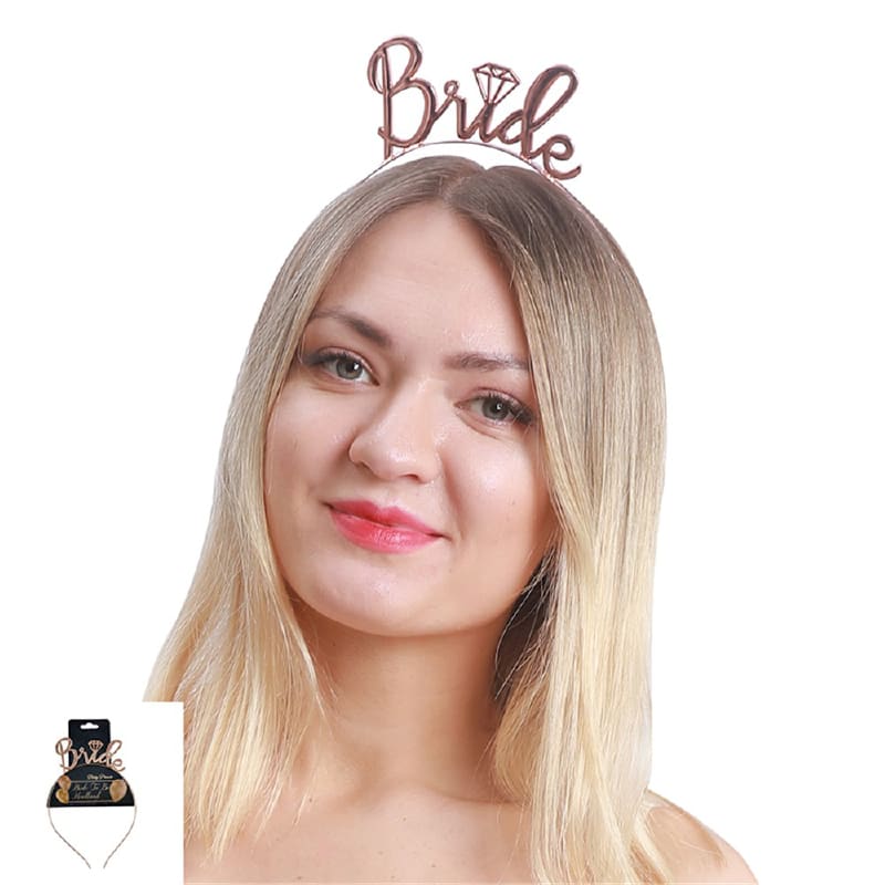 Headband Bride Rose Gold Metal