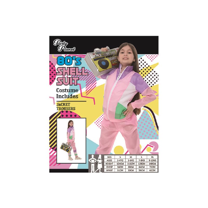 Costume Child Shell Suit Pink M