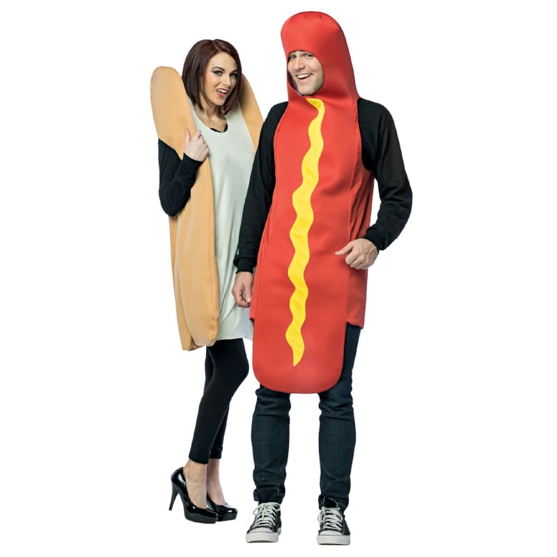 Costume Adult Hot Dog and Bun Set