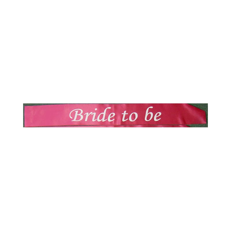 Sash Bride To Be Pink with Silver