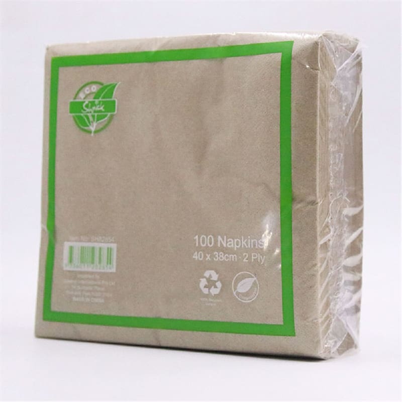 Napkins Lunch 330mm Kraft Pk100