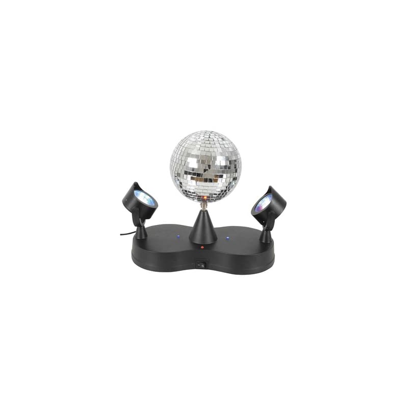 Disco Ball Mini with 2 LED Sportlights