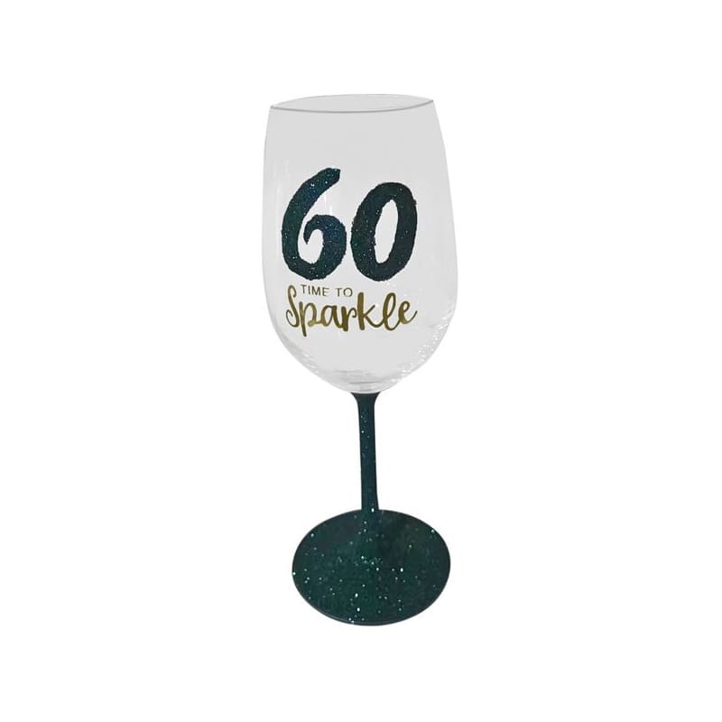Wine Glass 60 Sparkle Green