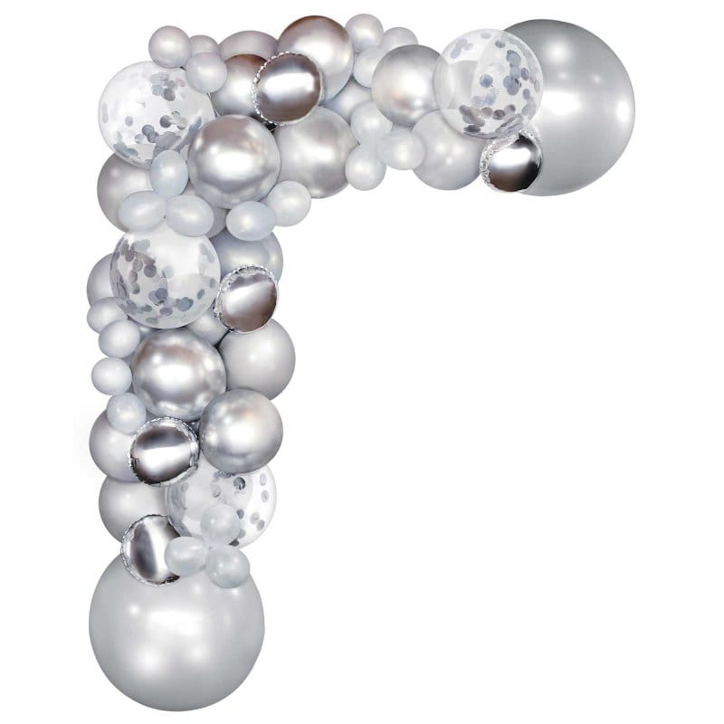 Balloon Garland Kit Silver 70 Balloons