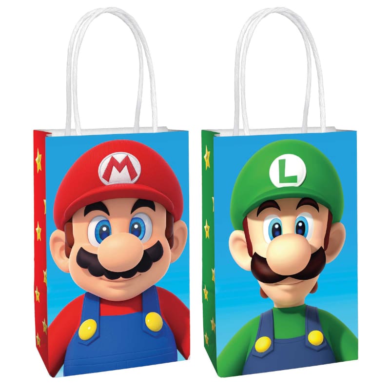 Super Mario Bros Kraft Bags Pk8