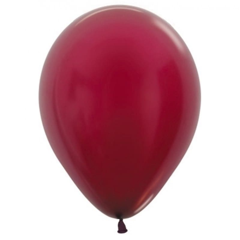 Balloons 30cm Metallic Burgundy Pk25