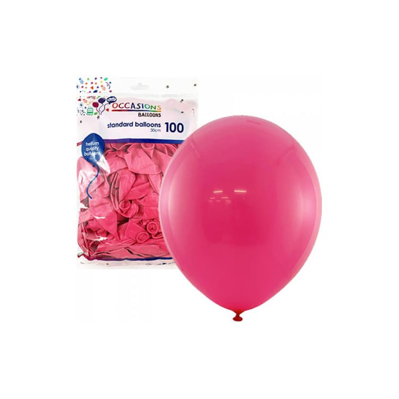 Balloons 30cm Matte Magenta Pink Pk100