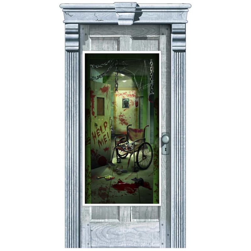 Door Poster Bloody Asylum Corridor DNR