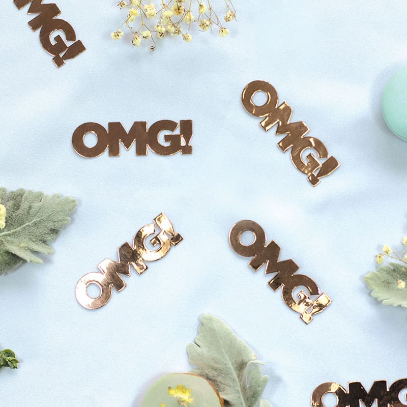 Confetti Jumbo Foil OMG Rose G Pk20 DNR