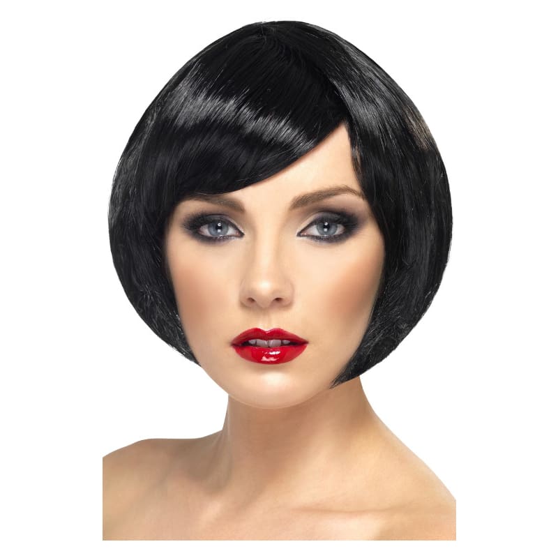 Wig Bob Black with Fringe