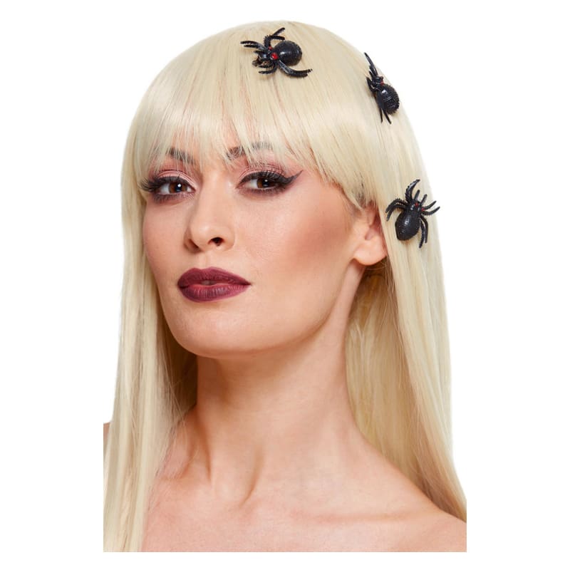 Hair Clips Spider Pk3
