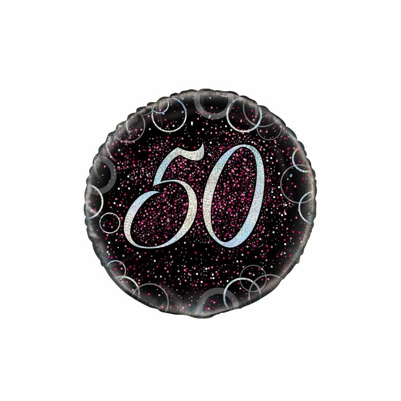 Foil 45cm 50 Black & Pink NLA