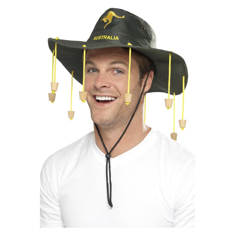 Hat Australian Swag Green with Corks