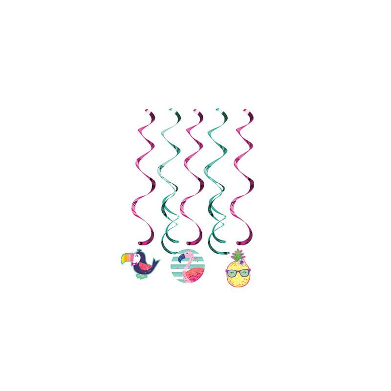 Hanging Swirls Luau Pineapple Pk5 DNR