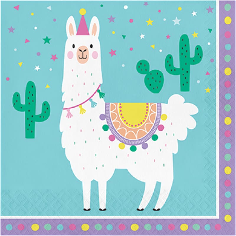 Llama Lunch Napkins Pk16