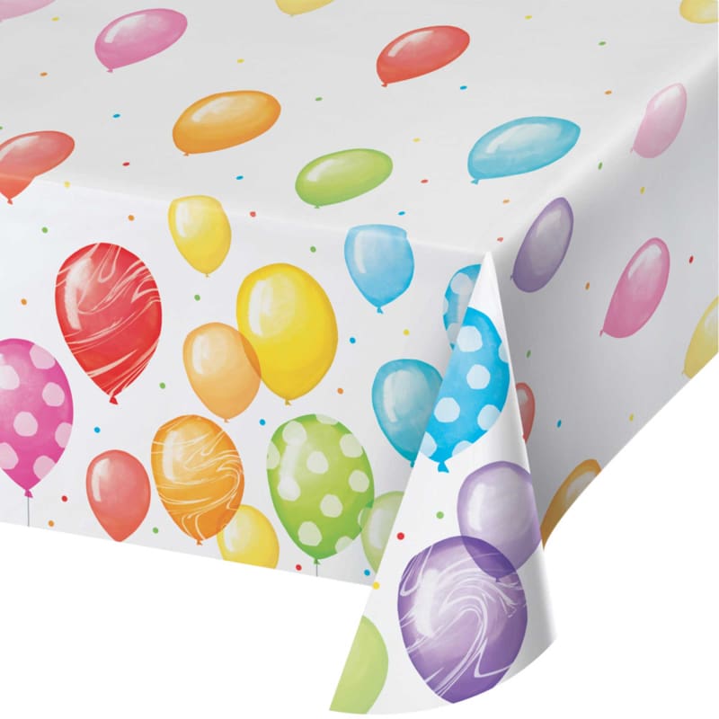 Birthday Balloons Tablecloth Rect Paper