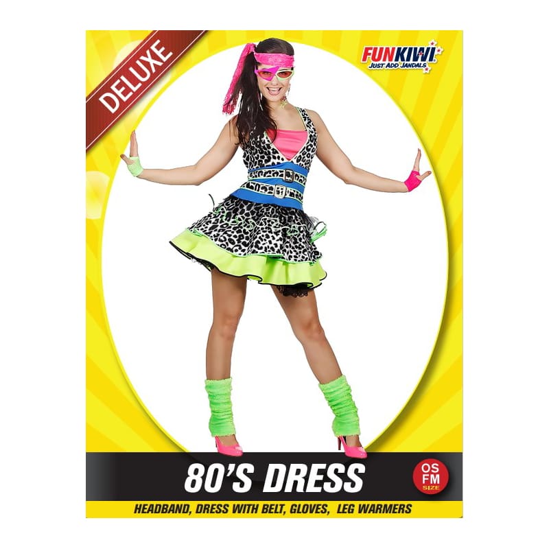 Costume Adult 80's Dress Leopard