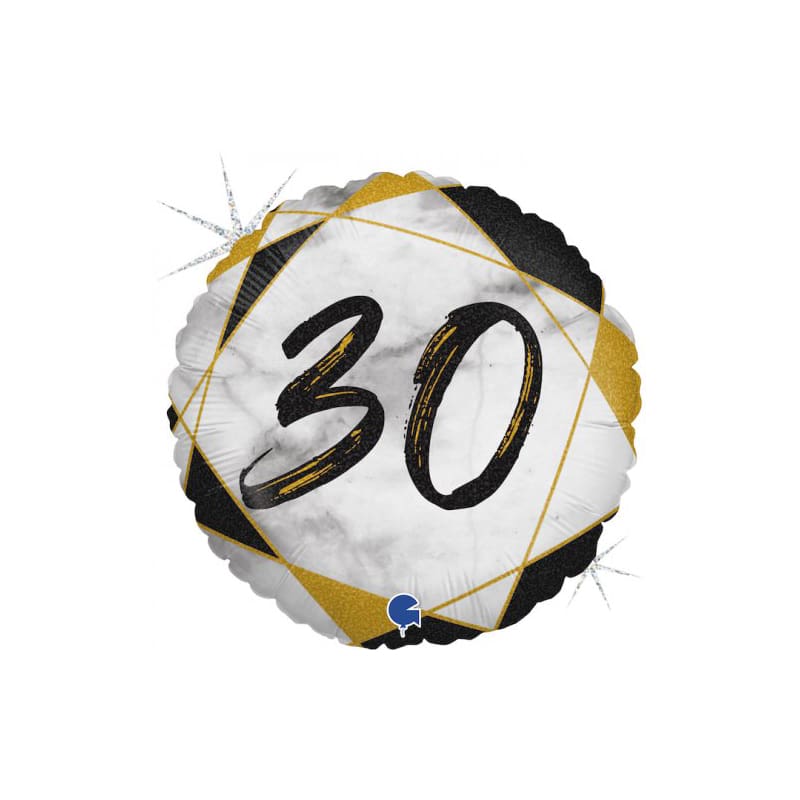 Foil 45cm 30 Marble Black