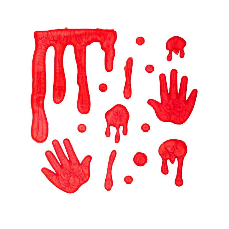 Bloody Hands Window Stick Ons