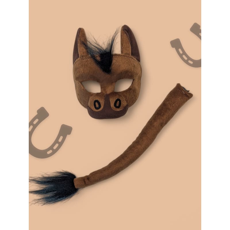 Mask and Tail Horse Brown