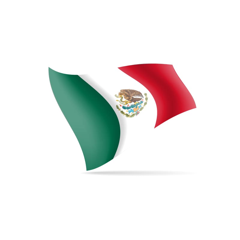 Desk Flag Mexico 10cm x 15cm