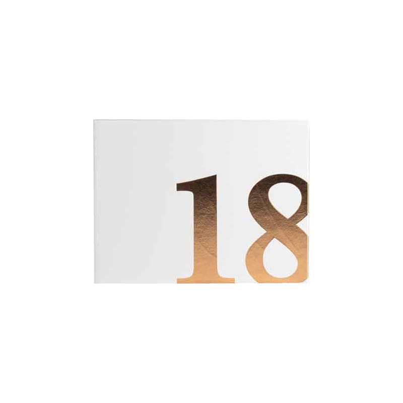 Guest Book 18 White Rose Gold Print