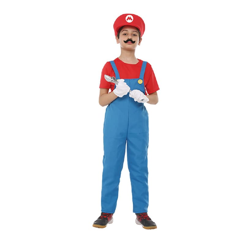 Costume Child Mario Super Plumber M