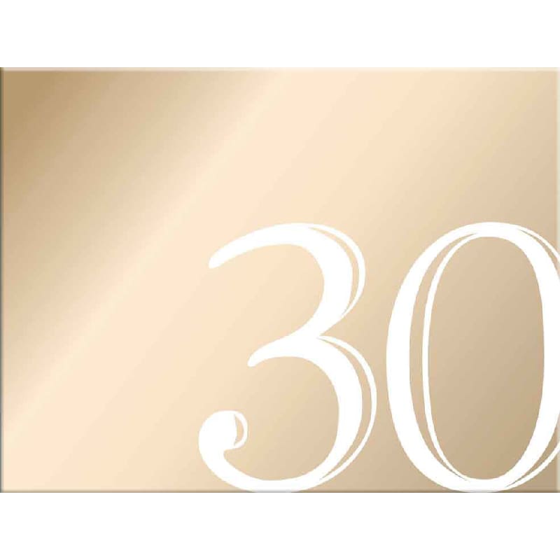 Guest Book 30 Gold White Print