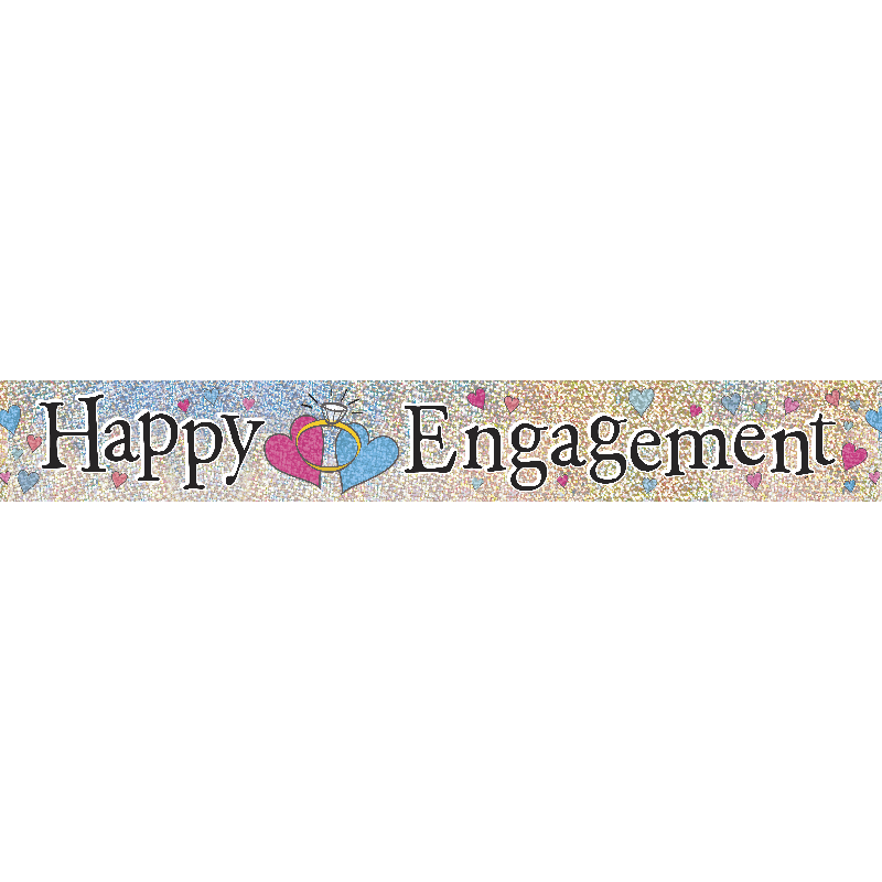 Foil Banner Happy Engagement 3.65m DNR