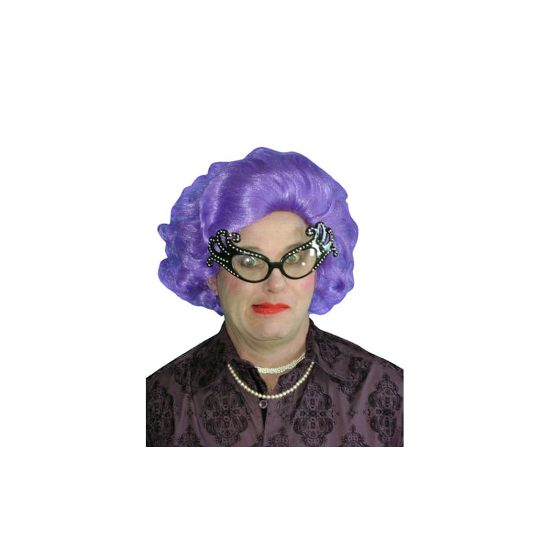 Wig Dame Edna Purple Deluxe