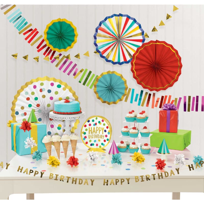 Decorating Kit Happy Birthday Dots DNR