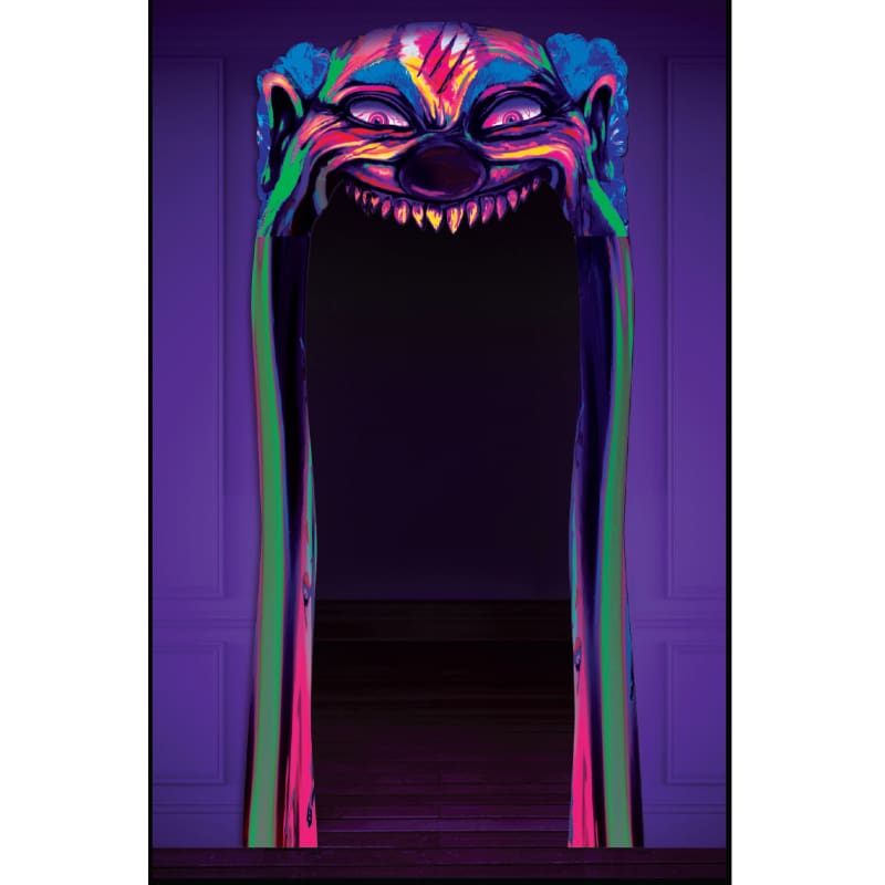 Door Curtain Creepy Carnival Blacklight