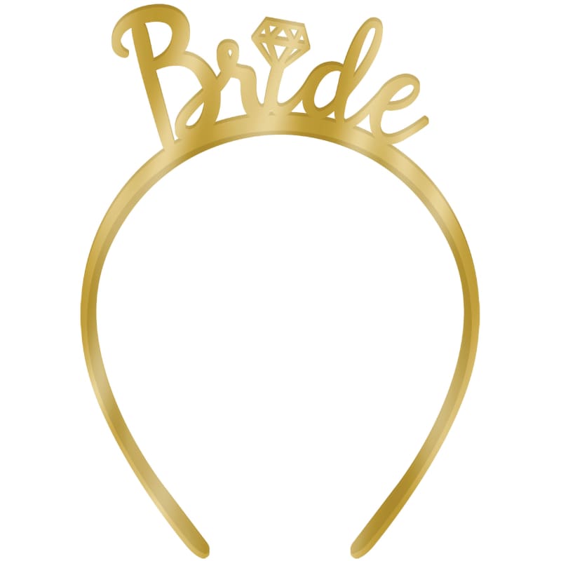 Headband Bride Gold Metal
