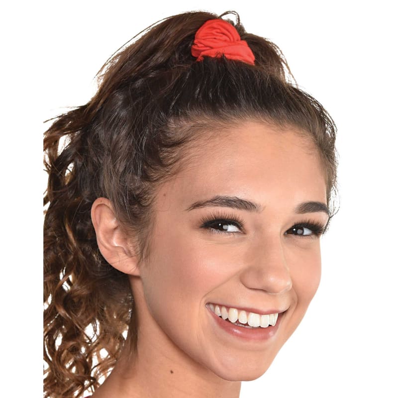 Hair Scrunchies Red Pk2