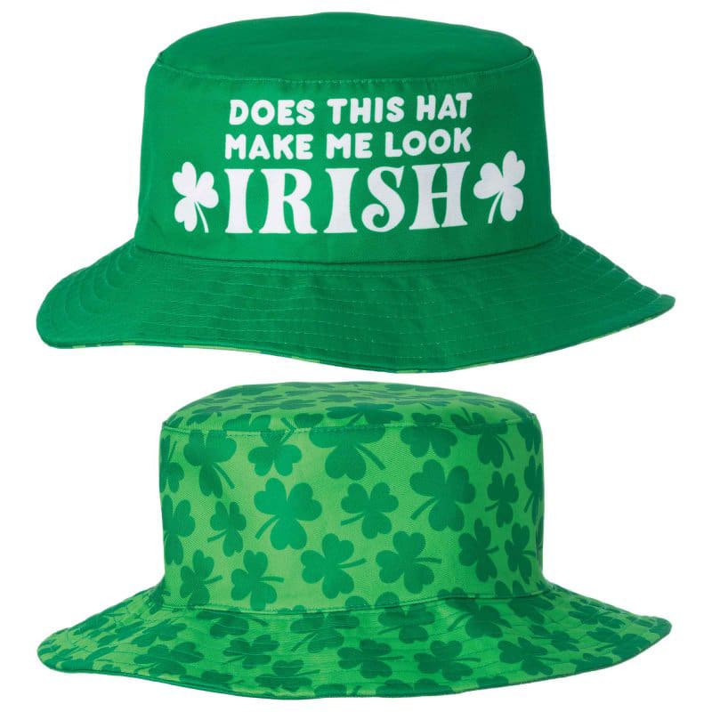 St Patricks Bucket Hat Reversable