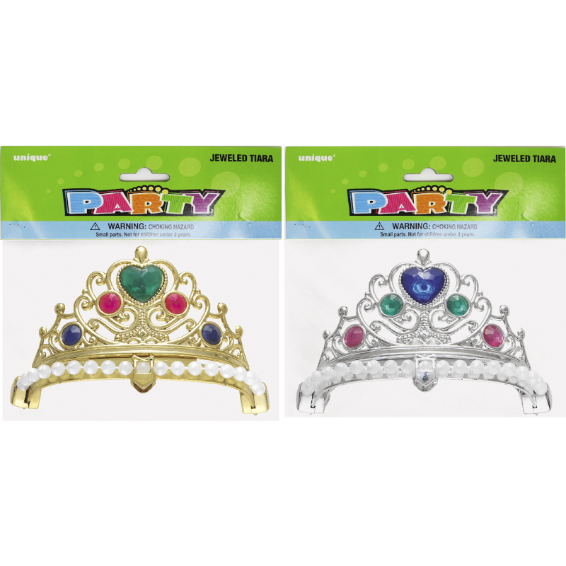 Tiara Jewelled Gold or Silver