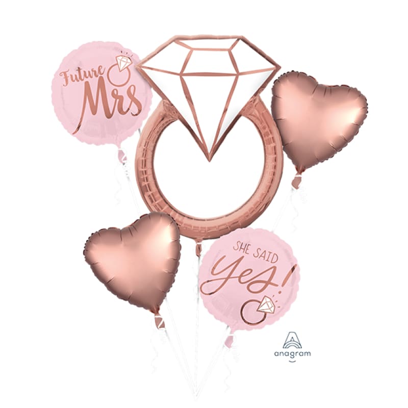 Foil Shape Bouquet Future Wedding Blush