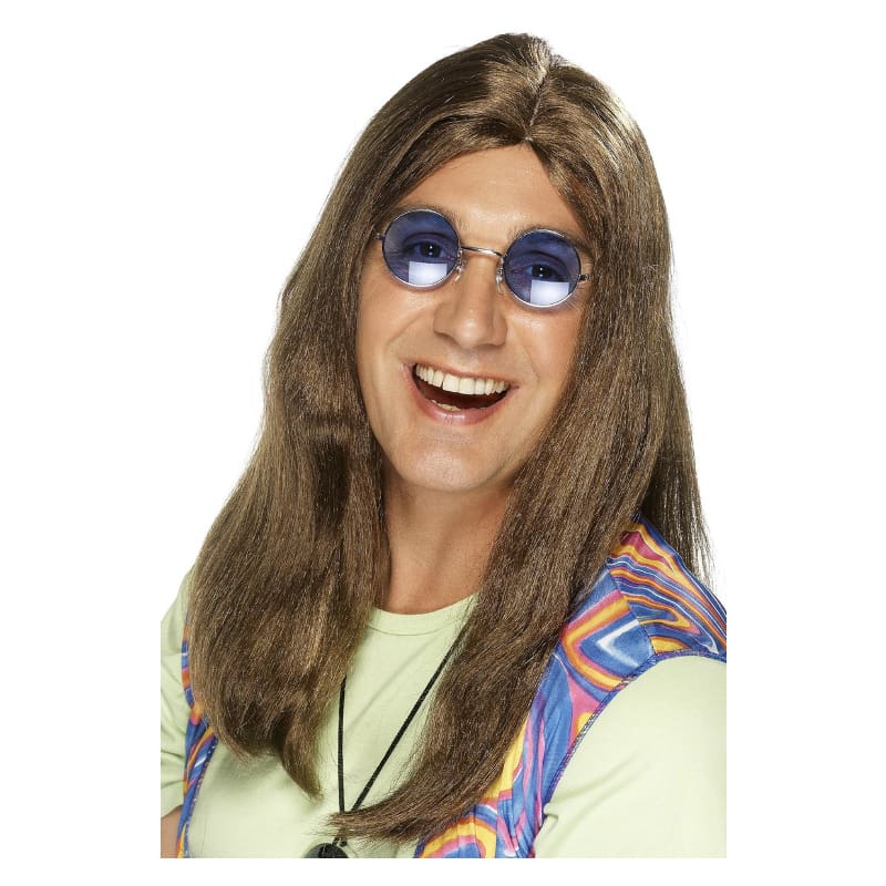 Wig Hippie Brown Male Neil