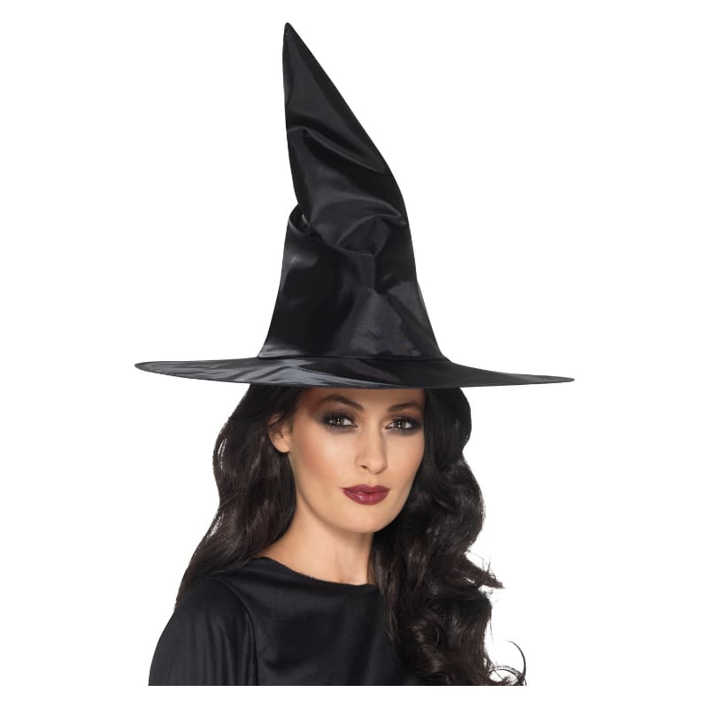 Witch Hat Adult Shiny Black