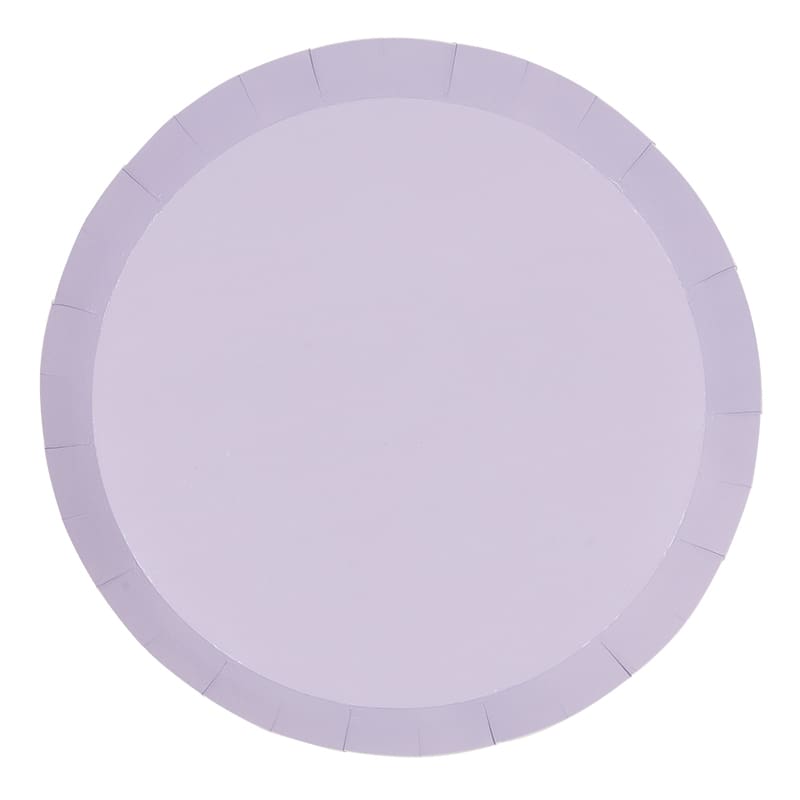 Plates Paper 230mm Pastel Lilac Pk20