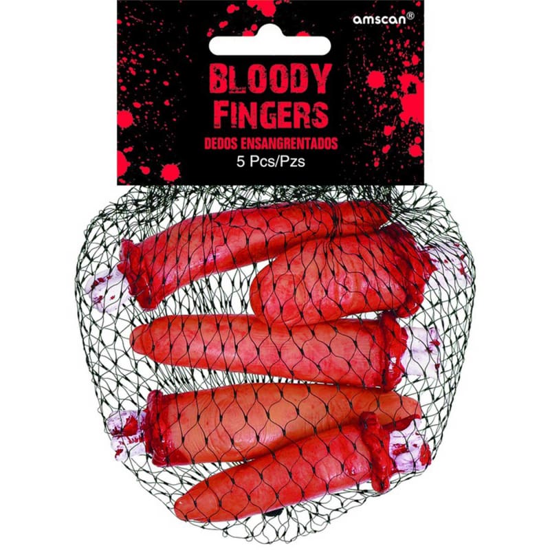 Body Parts Fingers Bloody Tray Pk5